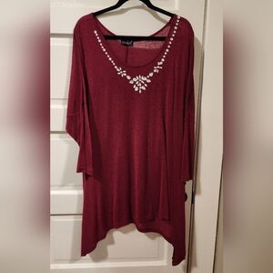 Berry Tunic with Rhinestones Questions By Say What?
